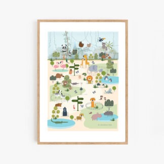 london zoo a3 art print