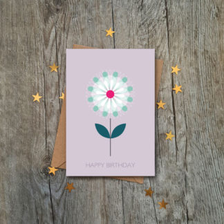 Geometric Lavender Freesia Design Orla Kiely