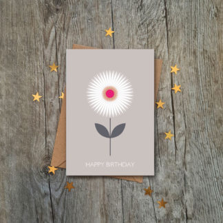 Geometric Style Gerber Daisy Design