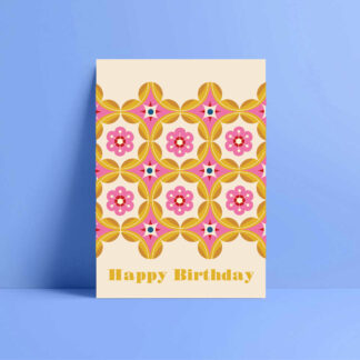 cherry blossom birthday card
