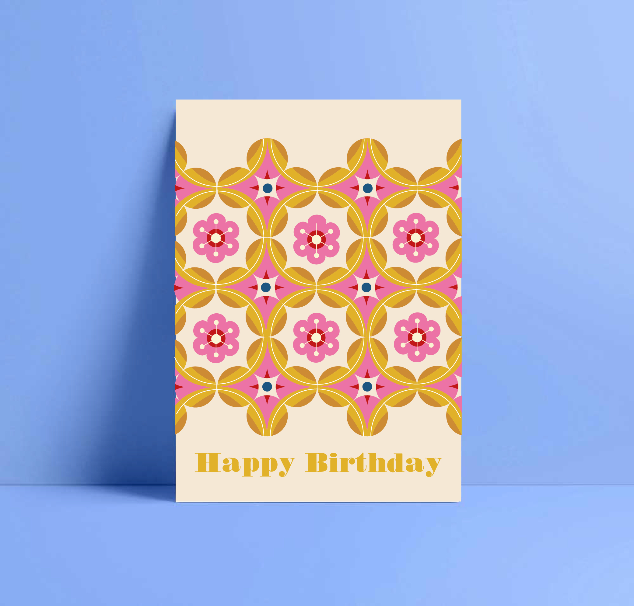 cherry blossom birthday card