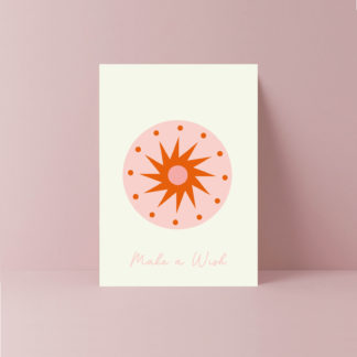 make a wish star birthday card