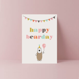 happy bearday greetings card