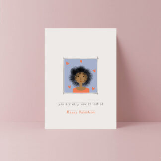 you are very nice to look at girlfriend valentines card