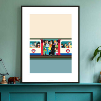 london underground a3 art print