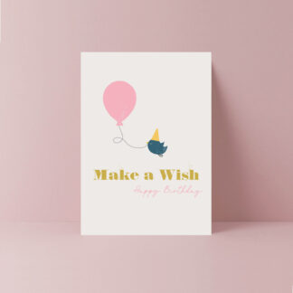 make a wish happy birthday card