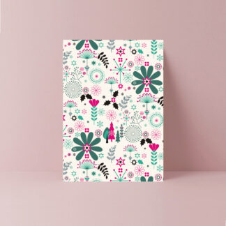 evergreen frost scandinavian modern style christmas card