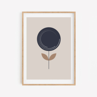 dark beauty geometric a3 art print