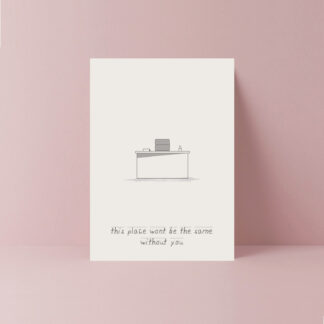 this place won't be the same without you