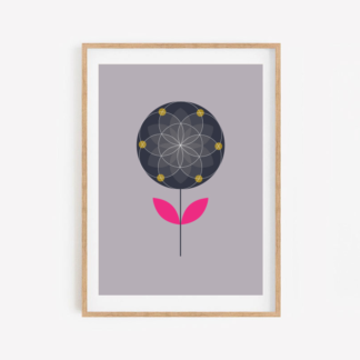 perennial geometric a3 art print