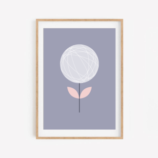 smokebush geometric a3 art print