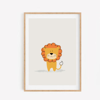 Lion Illustration A3 Art Print