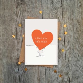 I love you this much card