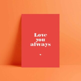love you always valentines card