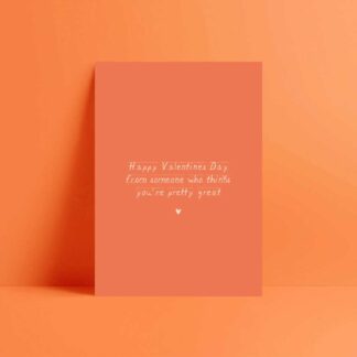 happy valentines romantic card