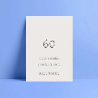 funny 60th birthday card