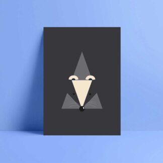 minimalistic badger card