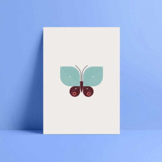 adonis blue butterfly greetings card