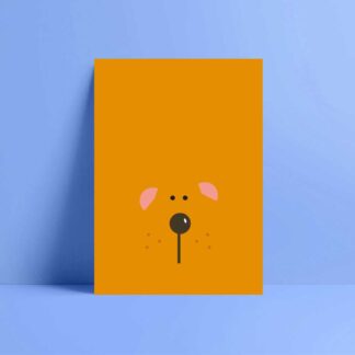 minimalistic dog card
