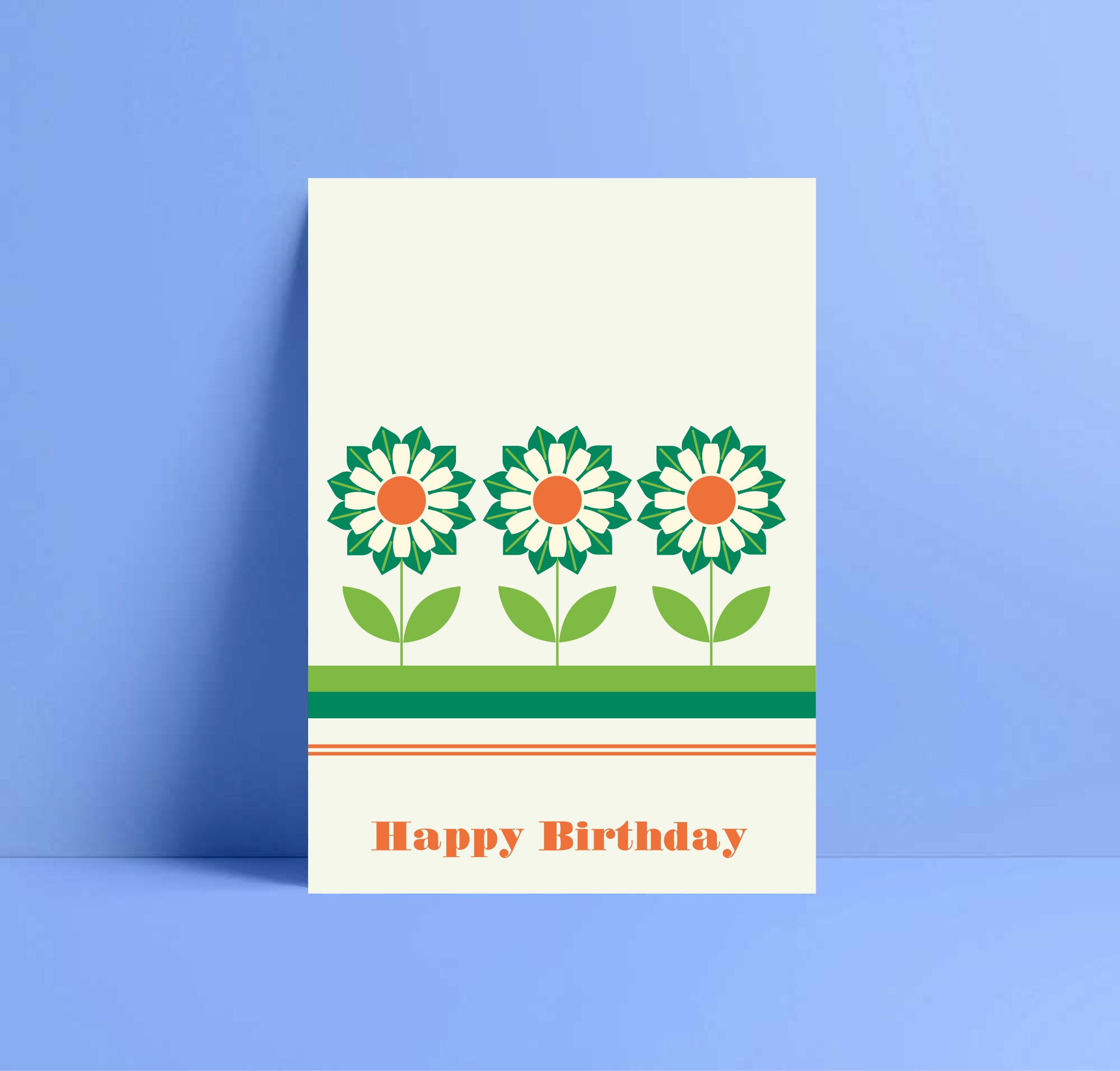 daisy flower birthday card