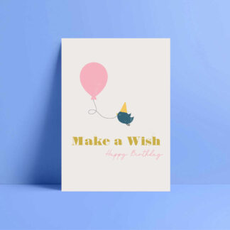 make a wish happy birthday card