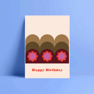 poppy field birthday card