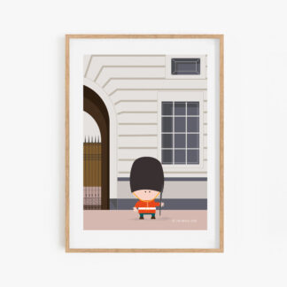 horseguard at buckingham palace illustration