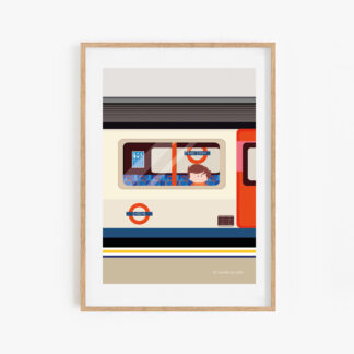 small london traveller illustration